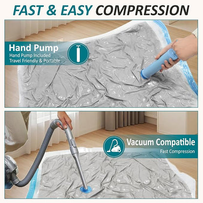 Cozy Essential Vacuum Storage Bags, 80% Compression Vacuum Seal Space Saver - Image 6