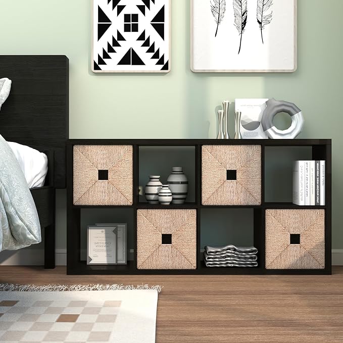 CTESNE【2026 Wooden Thick Frame 8 Cube Storage Organizer Shelf - Image 8