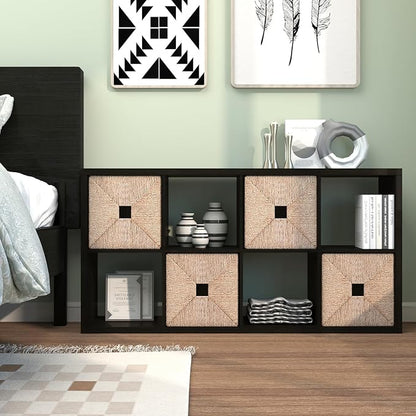 CTESNE【2026 Wooden Thick Frame 8 Cube Storage Organizer Shelf - Image 8