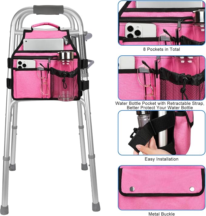 supregear Walker Side Bag, Storage Pouch w/Cup Holder - Image 4
