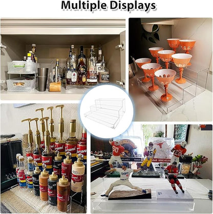 CHONOVO 3 Tier Liquor Bottle Display Shelf, Countertop Organizer - Image 6