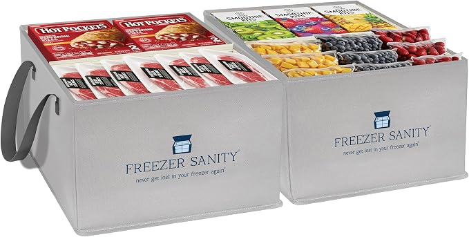 The Original Chest Freezer Organizer Bins, Stackable Storage Organizers by Unknown