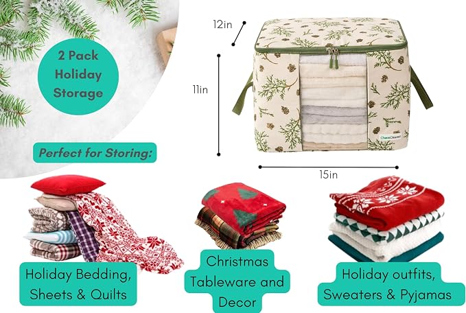 Canvas Storage Bags 2 Pack - Image 2