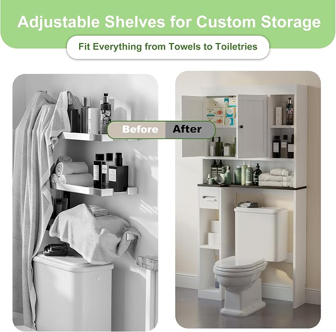 Over The Toilet Storage Cabinet - Image 5