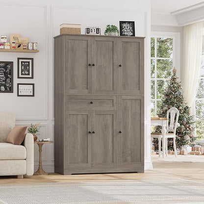 HOSTACK 68" H Kitchen Pantry Storage Cabinet - Image 4