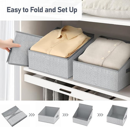 DIMJ Trapezoid Storage Bins, Closet Storage Bins - Image 5