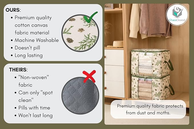 Canvas Storage Bags 2 Pack - Image 4