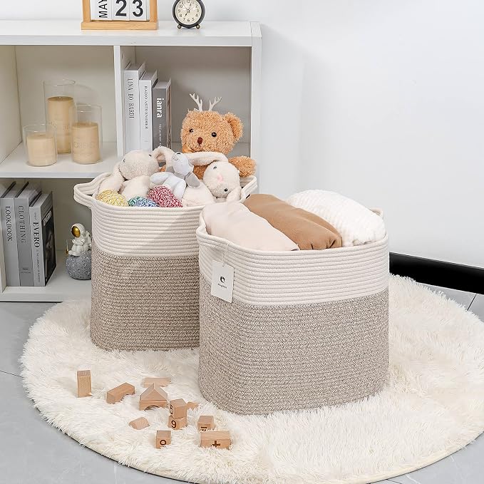 Collapsible Laundry for Hamper, Medium Large Storage Bins Fabric Storage Box - Image 4