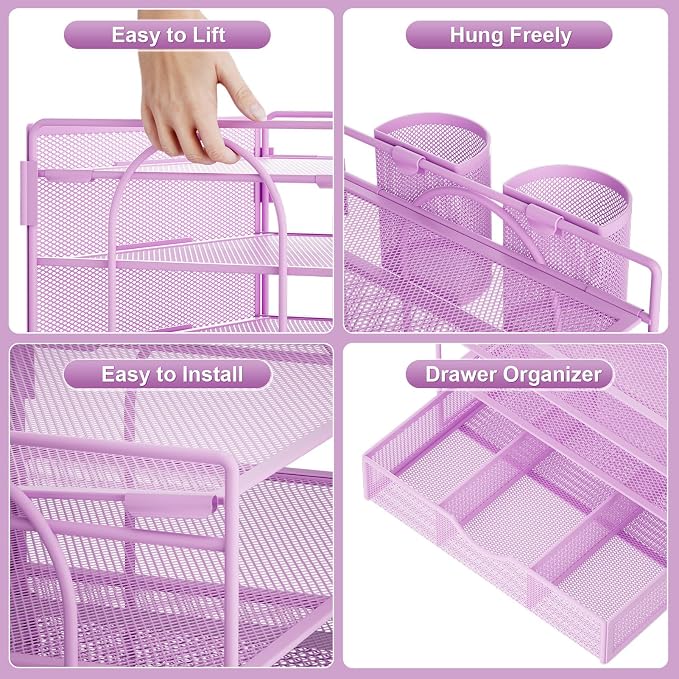 Marbrasse 4-Trays Desk File Organizer - Image 5