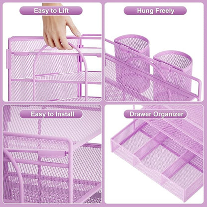 Marbrasse 4-Trays Desk File Organizer - Image 5