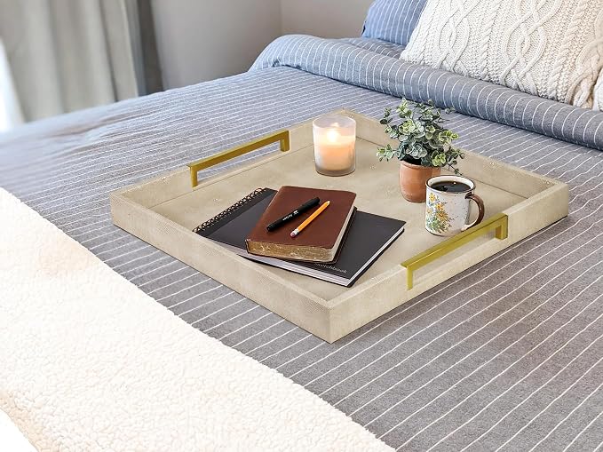 HofferRuffer Faux Leather Serving Tray - Image 5
