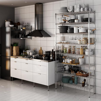14" Deep x 42" Wide x 86" Height Wire Shelving Kit | 8-Tier | NSF Commercial - Image 6