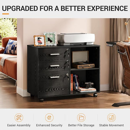 DEVAISE 3-Drawer File Cabinet - Image 3