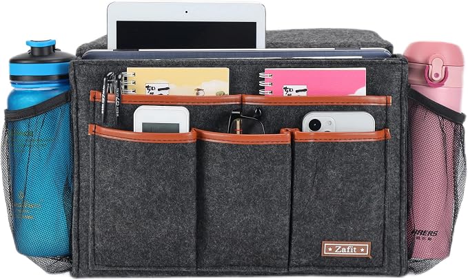 Bedside Caddy, Large Size Bedside Storage Organizer Bedside Organizer Caddy - Image 2
