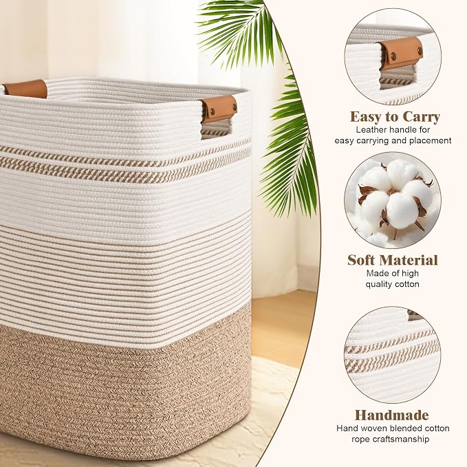 Laundry Hamper, 95L Tall Laundry Basket - Image 6