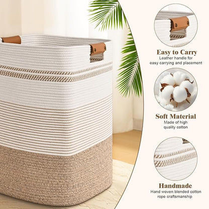 Laundry Hamper, 85L Tall Laundry Basket - Image 6