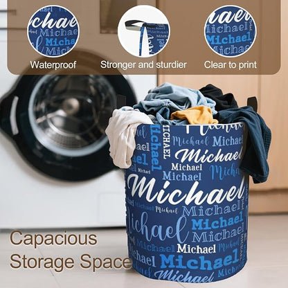 Custom Name Laundry Hamper, Personalized Laundry Baskets - Image 5