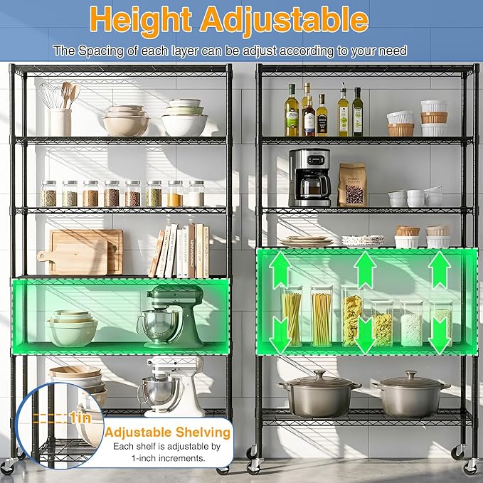 BestOffice | 6-Tier Wire Shelf - Image 6