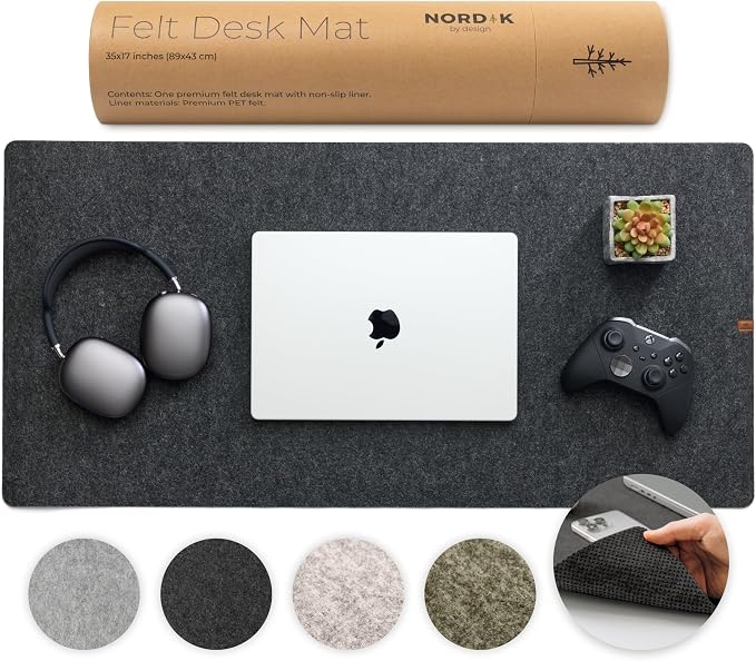 Nordik Large Felt Desk Mat by NordikByDesign