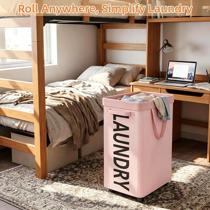 Optish Pink Laundry Basket - Image 4
