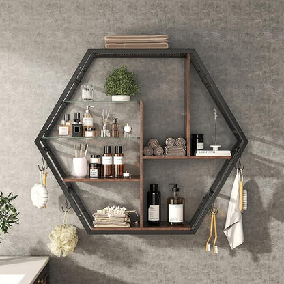 Saudism Floating Shelves with Lights, Led Shelves - Image 9