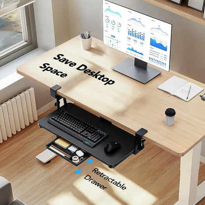 HUANUO Large Under Desk Keyboard Tray - Image 5