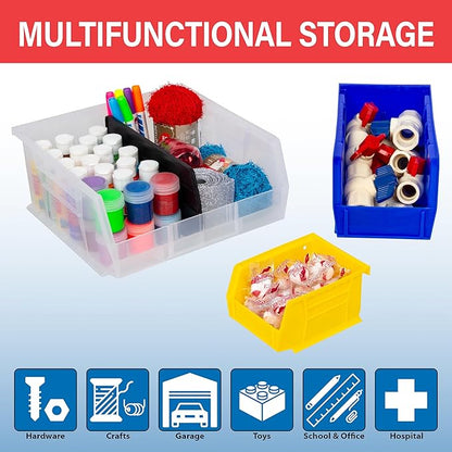 Akro-Mils 30240 AkroBins Plastic Storage Bins, Space-Saving Stackable Bins - Image 4