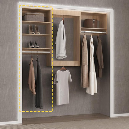 Medium Double Hanging Closet Unit, Modular System Organizer - Image 5