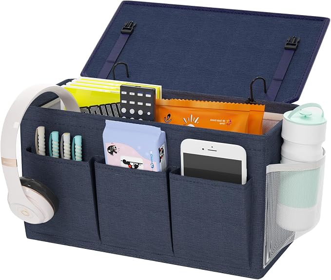 Dual-purpose Bedside Caddy Bedside Organizer, Bed Caddy by Edudif