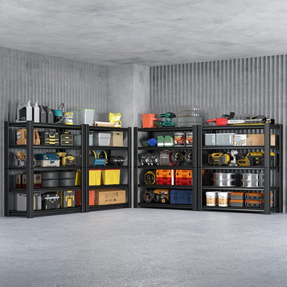 Heavy Duty 5-Tier Garage Storage Shelving Unit, Boltless Metal Rack by WOZBUD