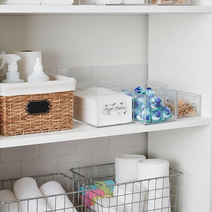TOPZEA Dryer Sheet Holder, 2 in 1 Dryer Sheet & Pods Container Dispenser - Image 5