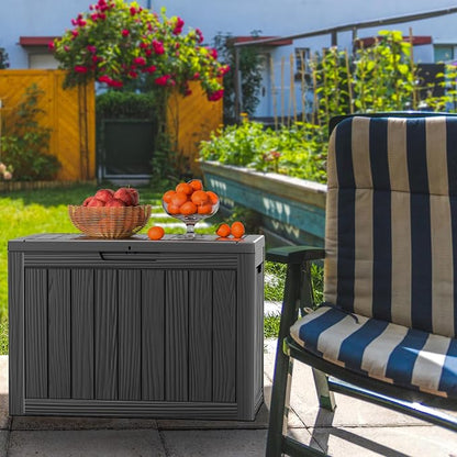 Vixzen 45 Gallon Deck Boxes Outdoor Waterproof, Lockable Outdoor Storage Box - Image 5