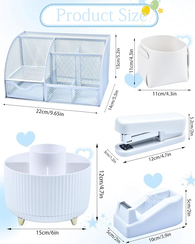 White Desk Accessories and Organizers - Image 6