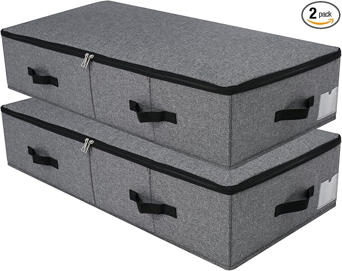 Omygarden 2PCS Foldable Blankets Clothes Comforters Storage Bin Organizer by Omygarden