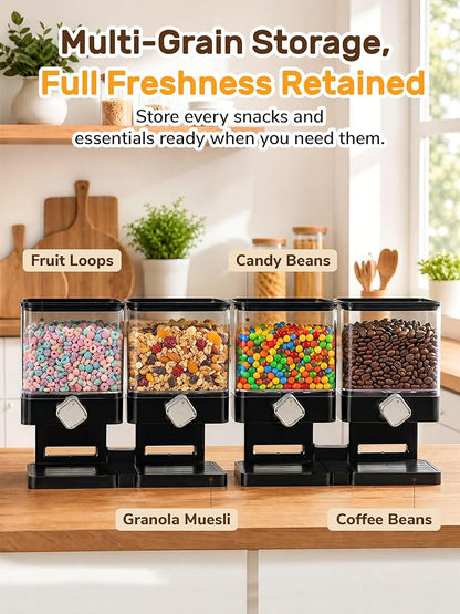 Dual Cereal Dispenser, 7.4L Large Cereal Storage Container - Image 7