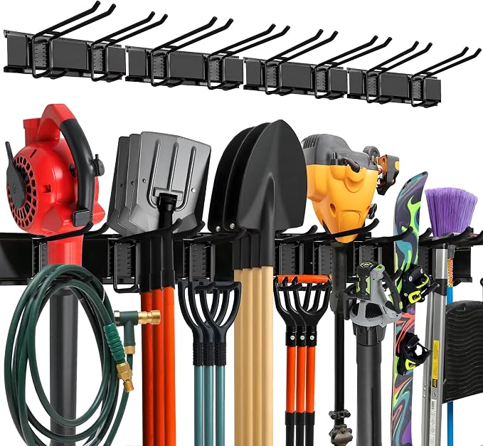 TIDYME Garage Wall Organizer | 64" Heavy-Duty Tool Storage Rack | Adjustable by Tidyme