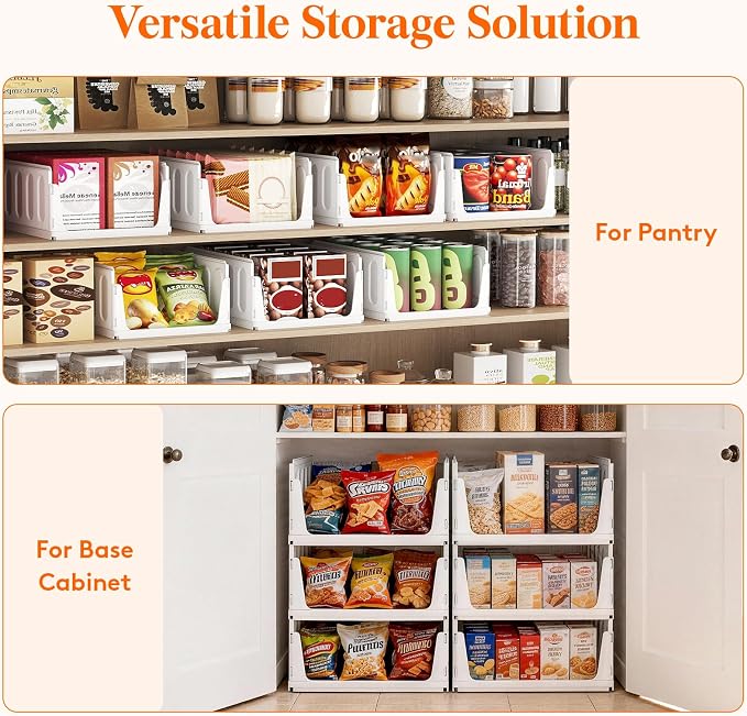Lifewit 20 Pack Stackable Closet Organizers and Storage Basket - Image 8