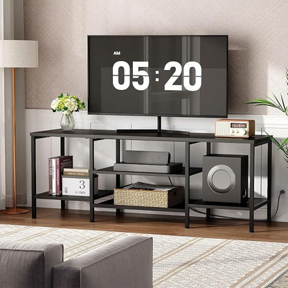 HOOBRO TV Stand with Power Outlets to 65 Inches, TV Console Table with Open - Image 8