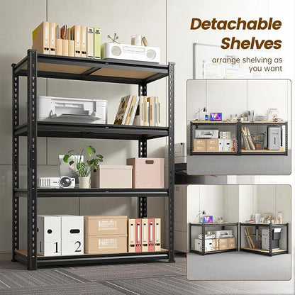 DurayLoly 4-Tier Storage Shelves Dual-Use Shelf - Image 4