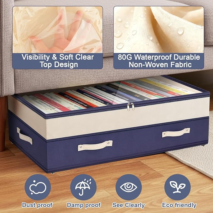 Dolicer 2 Pack Under Bed Storage - Image 5