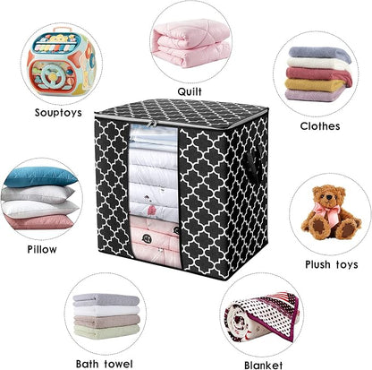 WISELIFE Storage Bags 2 Pack/100L Large Blanket Clothes Organization and - Image 4