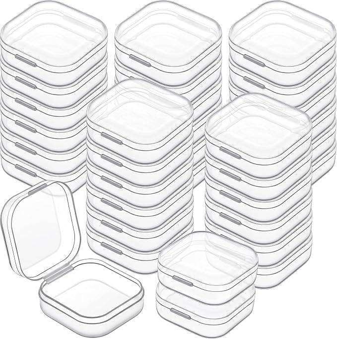 Jetec 30 Pieces Mini Plastic Clear Beads Storage Containers Box by Jetec