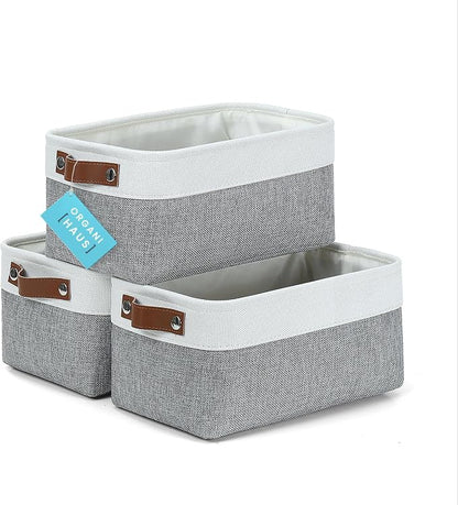 OrganiHaus Small Fabric Storage Baskets by OrganiHaus