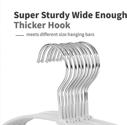 TOPIA HANGER Metal Hangers 20 Pack, Non Slip Clothes Hangers Space Saving - Image 2