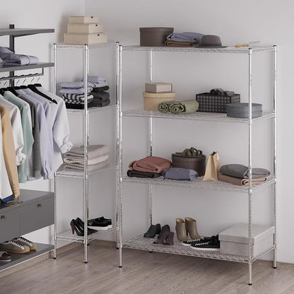 24" Deep x 48" Wide x 74" Height Wire Shelving Kit | 4-Tier | NSF Commercial - Image 6