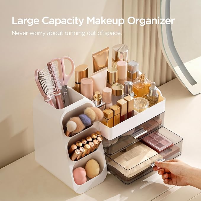 HBlife Makeup Organizer with Brush Holder - Image 2