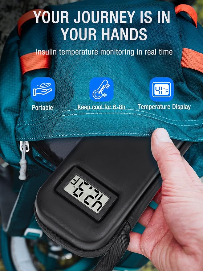 Insulin Cooler Travel Case TSA Approved, Temperature Display Insulin TravelCase - Image 2
