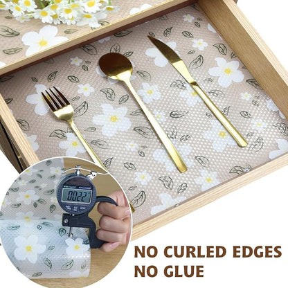 Drawer and Shelf Liner for Kitchen Cabinet, Non-Adhesive EVA Waterproof Drawer - Image 2