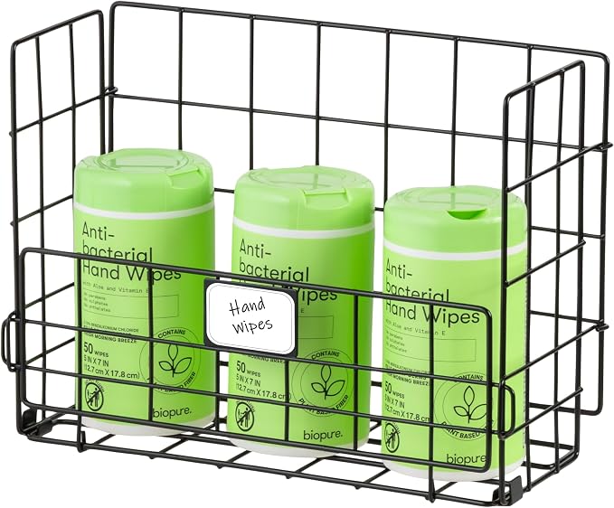 IRIS USA Over The Door Organizer, 3 Pack, Hanging or Wall Mounted Metal Wire - Image 5