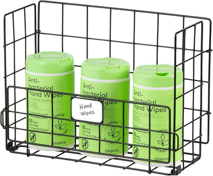 IRIS USA Over The Door Organizer, 3 Pack, Hanging or Wall Mounted Metal Wire - Image 5